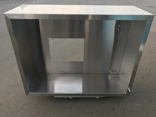 ★☆m023 ステンレス レンジフード Ｗ800×Ｄ800×Ｈ300 ダンパー 業務用 大型 厨房 換気扇 キッチン 飲食店☆★ 浅型レンジフード「LAFIT ラフィット 右排気 W900 ステンレス